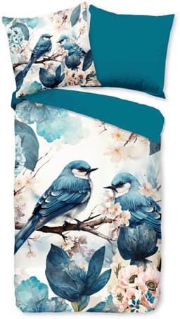 PURE luxury collection Wendebettwäsche Zari | Blau