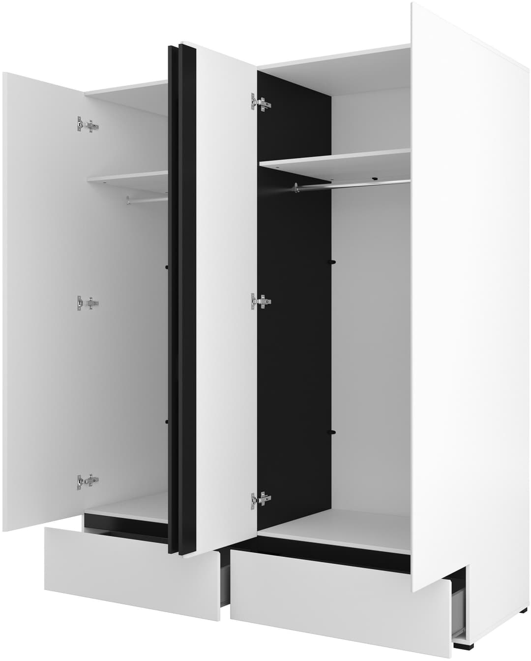 OTTO home Kleiderschrank Cross | Weiß