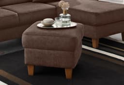 Home affaire Polsterhocker Palmera | Braun
