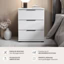 Schlafkontor Nachtkommode Smilla | Weiß 5