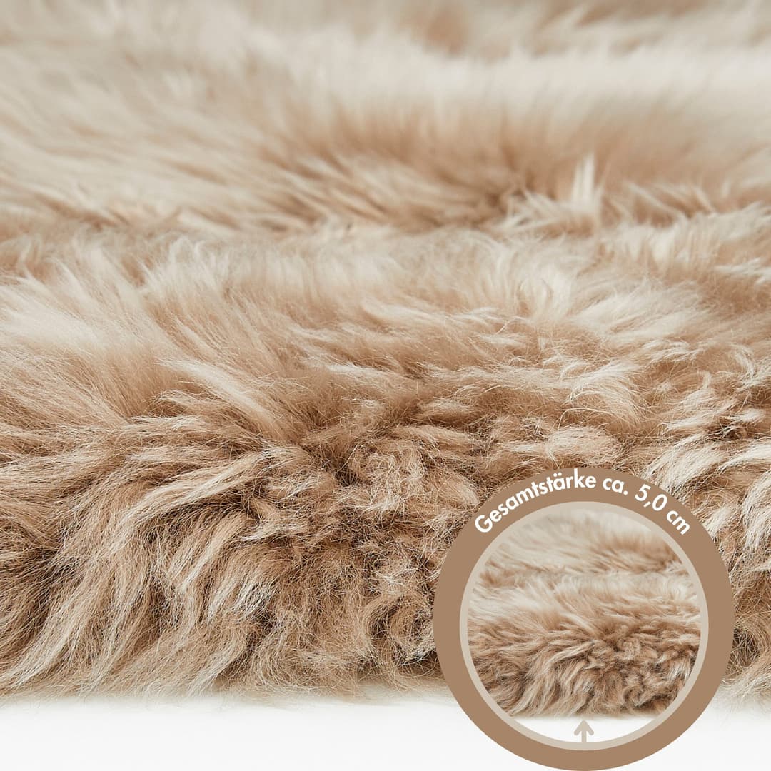LUXOR living Fellteppich Namika | Braun