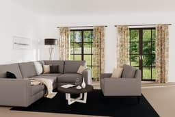 HOMING Gardine Stockholm | Grau