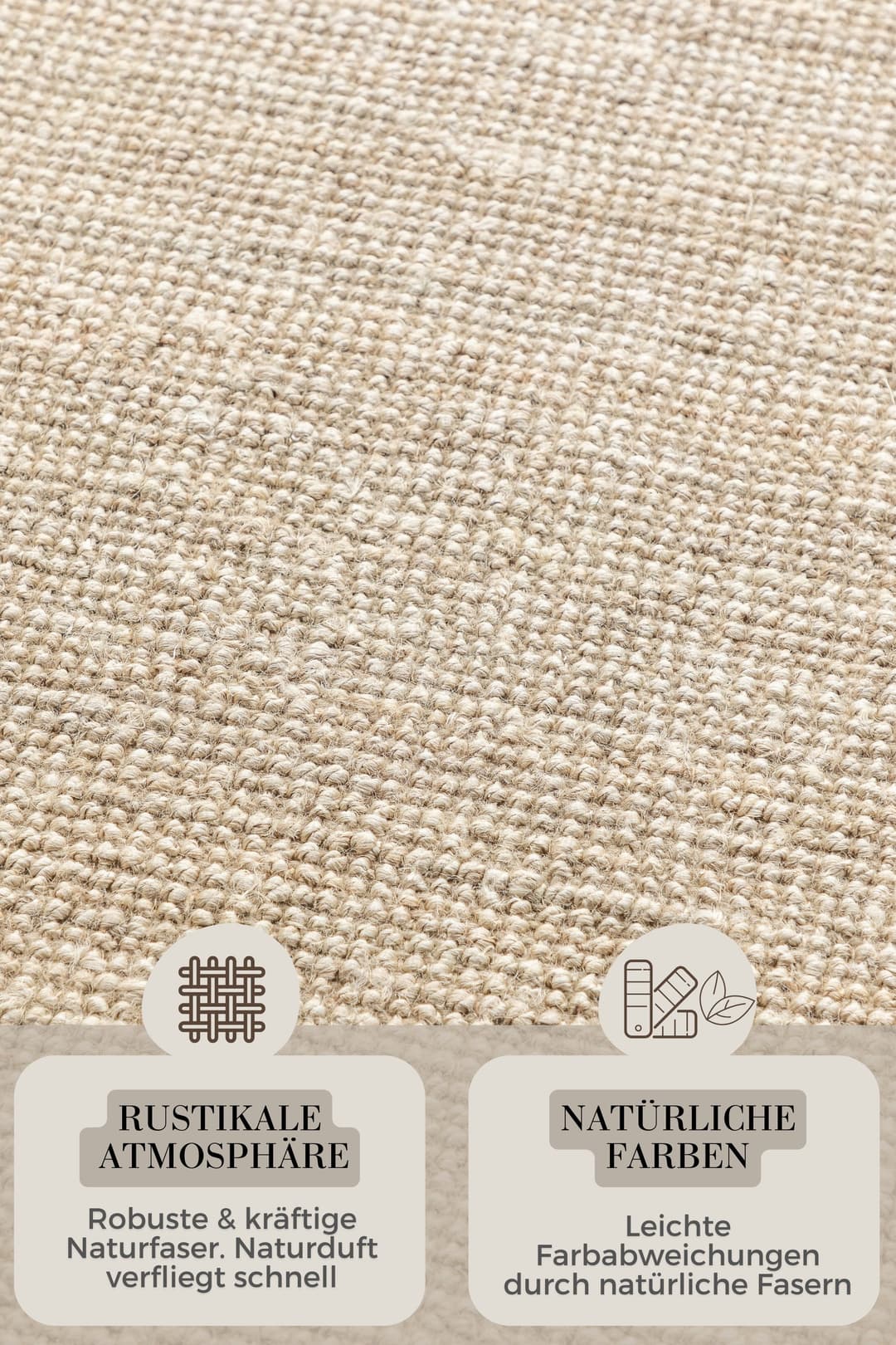 HANSE Home Teppich Jaipur Juteteppich | Beige