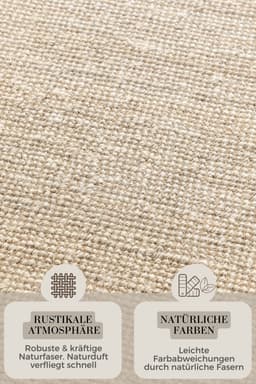 HANSE Home Teppich Jaipur Juteteppich | Beige