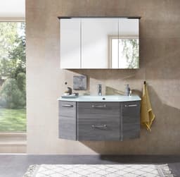 Saphir Quickset 328 Badmöbel-Set | Grau