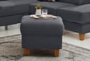 Home affaire Polsterhocker Palmera | Grau