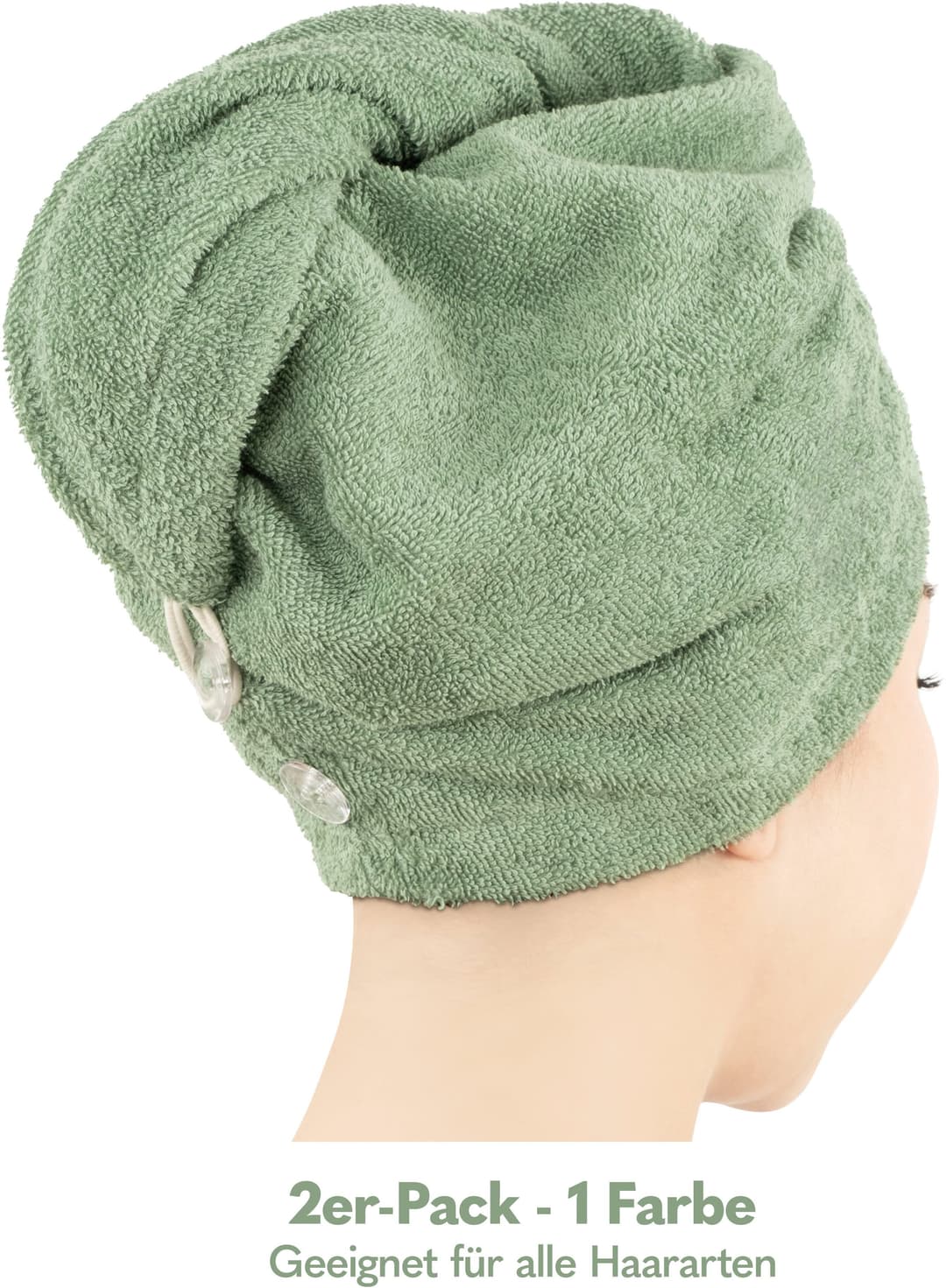 HAMMETEX Turban-Handtuch | Grün