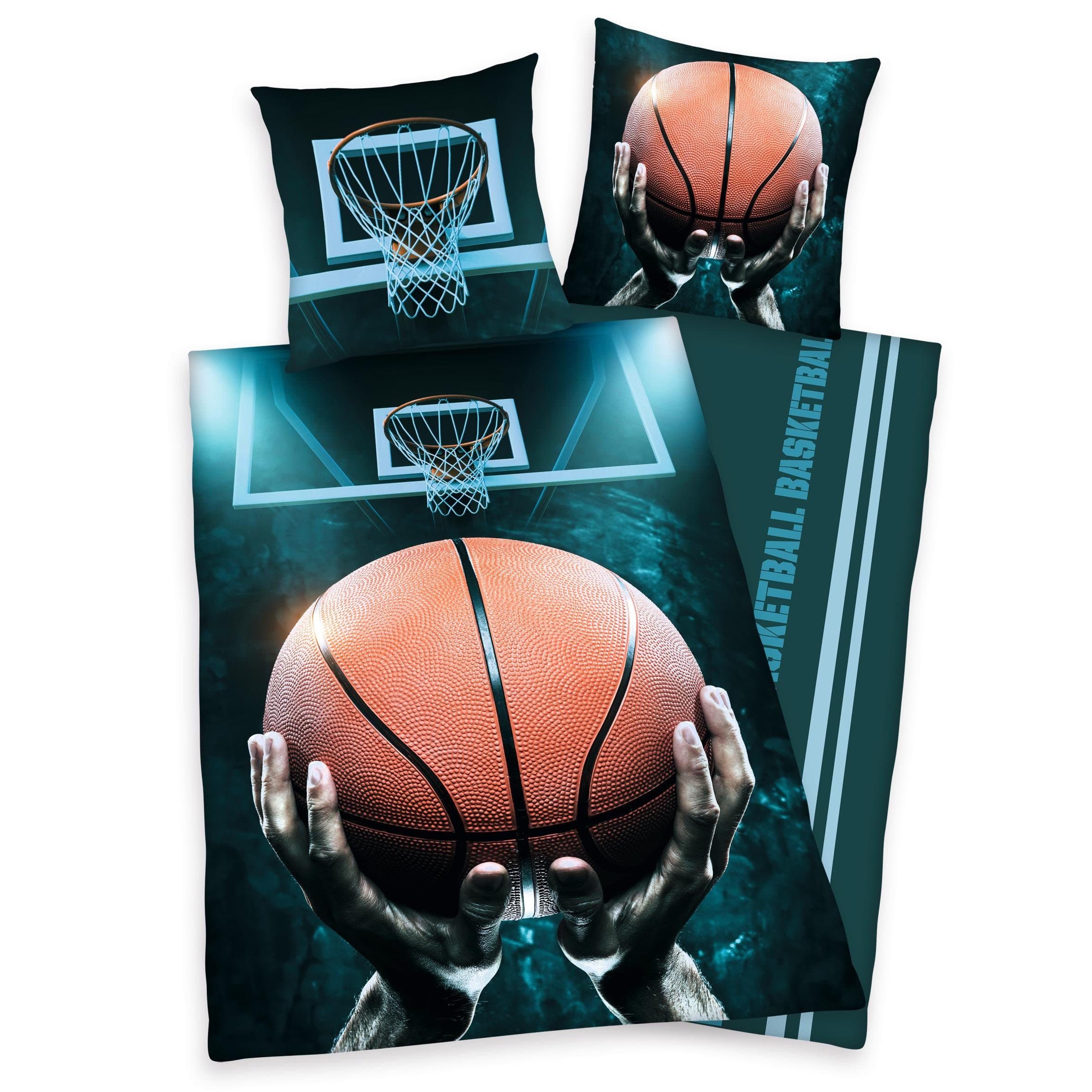 Herding Young Collection Jugendbettwäsche Basketball | Mehrfarbig