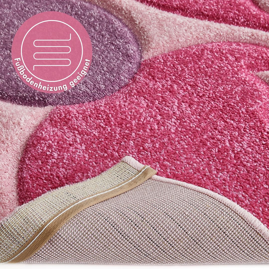 LUXOR living Kinderteppich Flair | Rosa