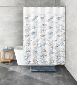 Kleine Wolke Duschvorhang Sardinas | Mehrfarbig
