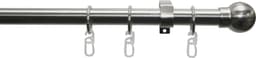 GARDINIA Gardinenstange Set Kugel | Silber