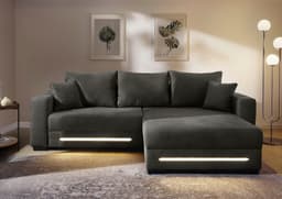 Jockenhöfer Gruppe Ecksofa Spotlight XL L-Form | Grau