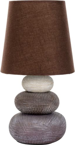 Näve LED Tischleuchte Stoney | Braun