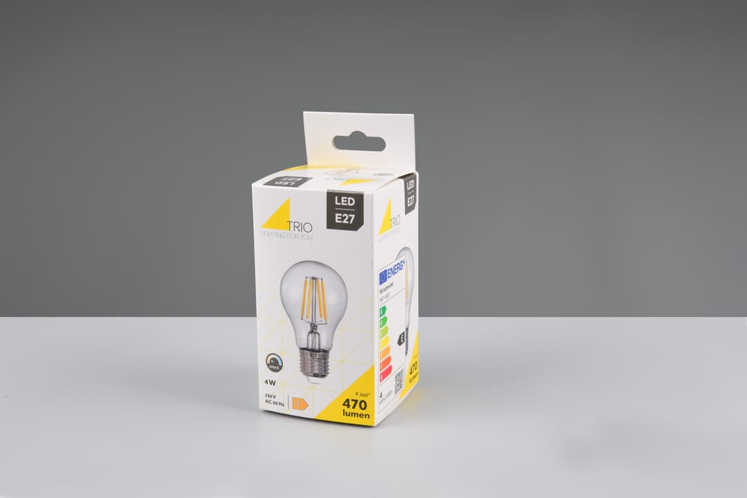 TRIO Leuchten LED-Filament Leuchtmittel Set E27 | Transparent