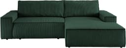 Home affaire Ecksofa SHERWOOD L-Form, 267 cm | Grün