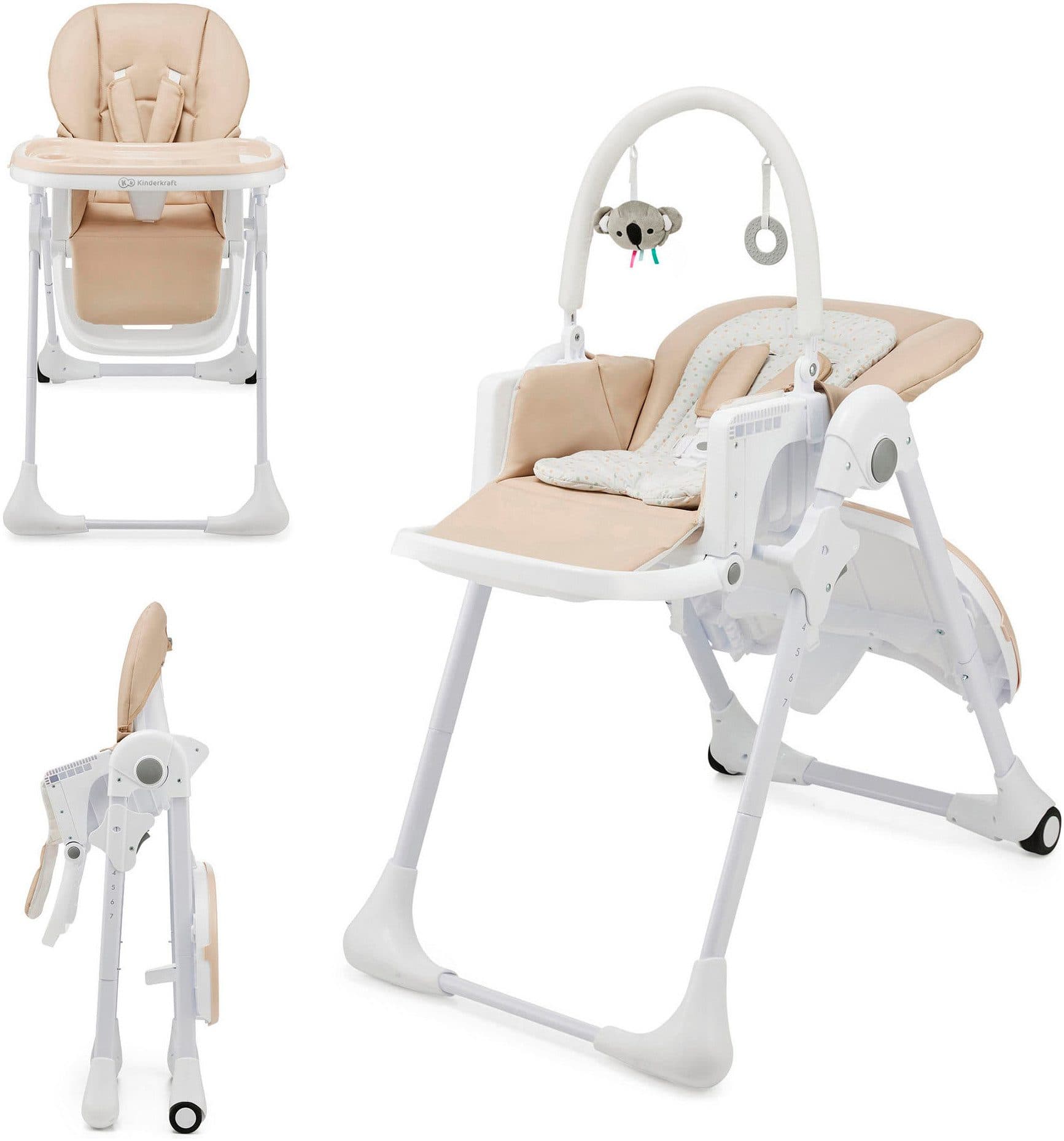 Kinderkraft TUMMIE Hochstuhl | Beige