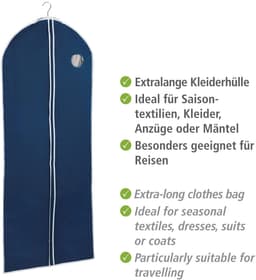 WENKO Kleidersack Modell Air (Set, 4 St) | Blau