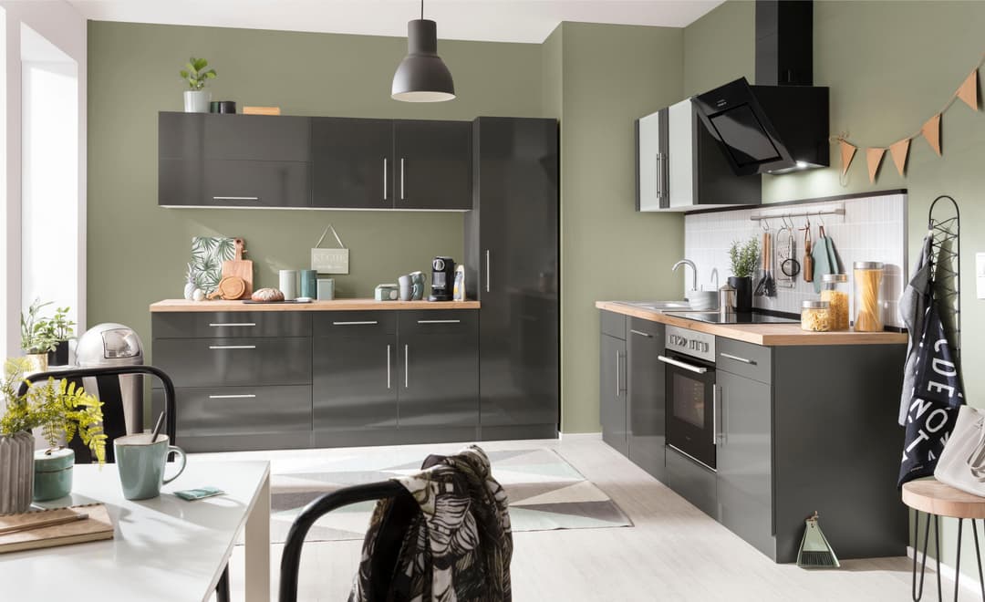 wiho Küchen Arbeitsplatte Flexi 38 | Holztöne