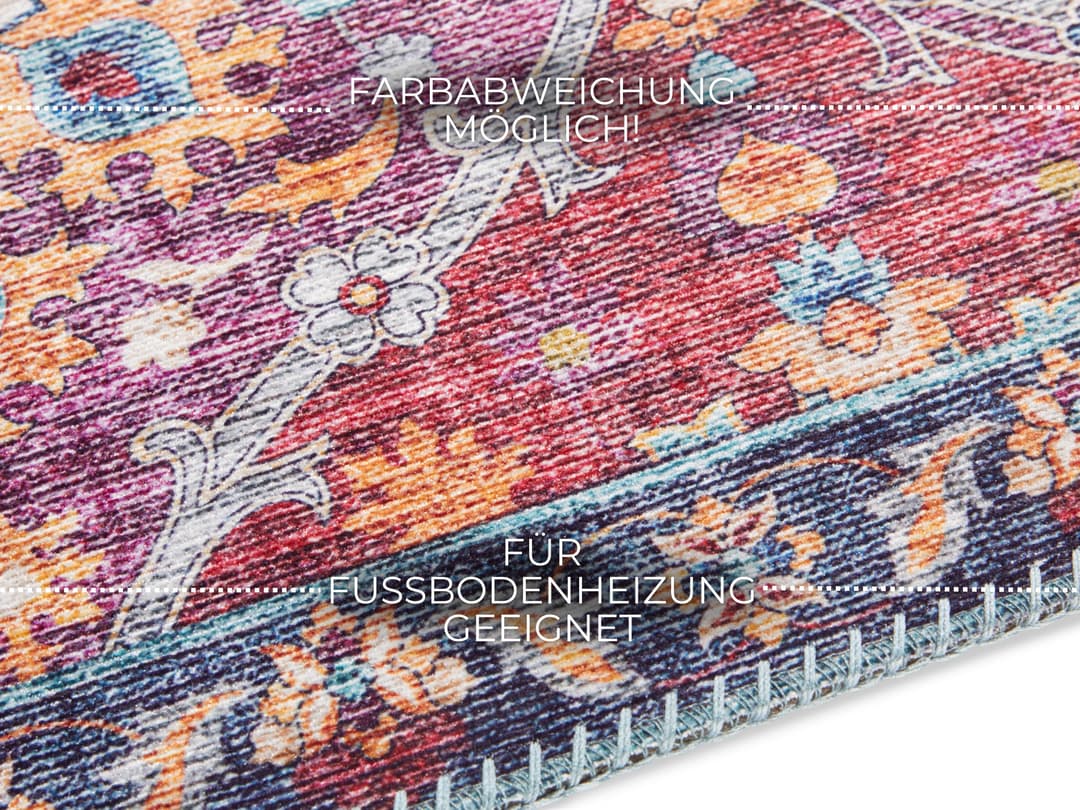 ELLE DECORATION Teppich Kashmir Ghom | Mehrfarbig