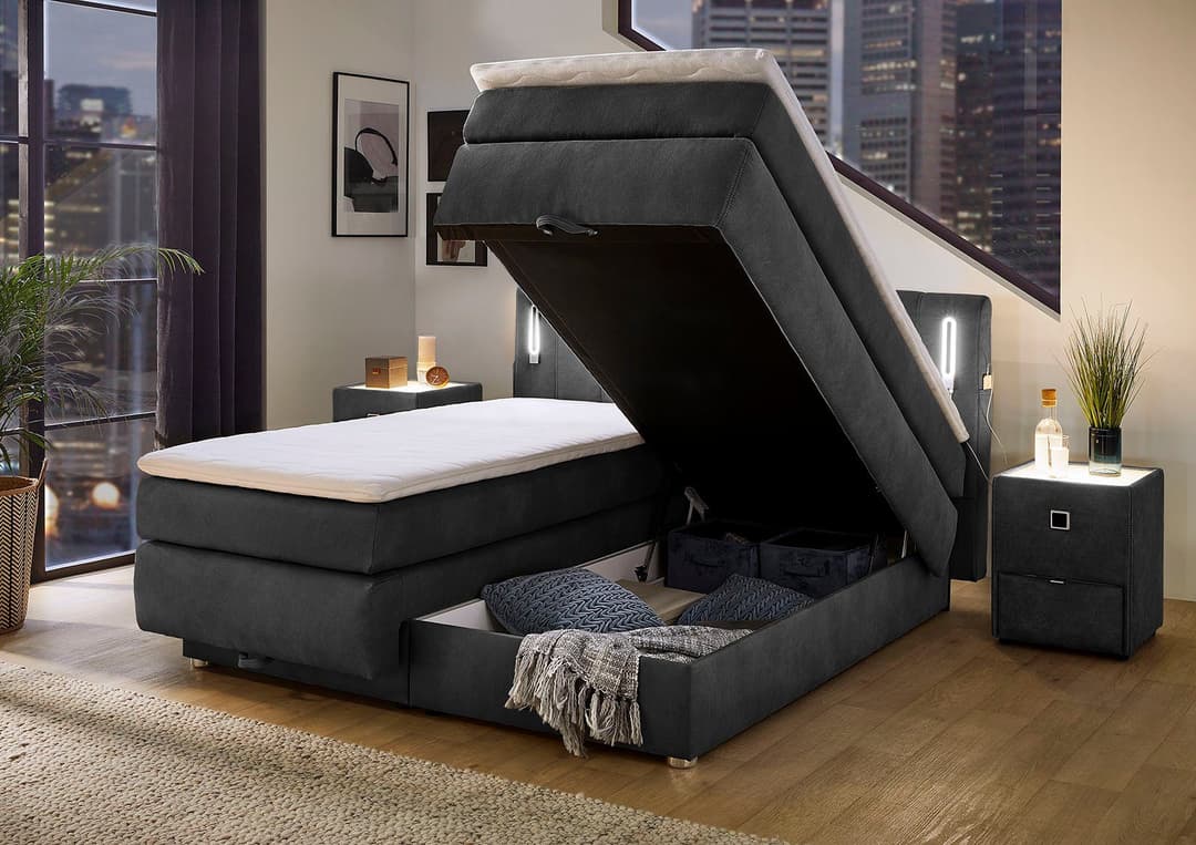 Jockenhöfer Gruppe Boxspringbett Kati | Grau