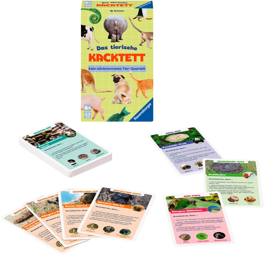 Ravensburger Spiel Das tierische Kacktett | Mehrfarbig