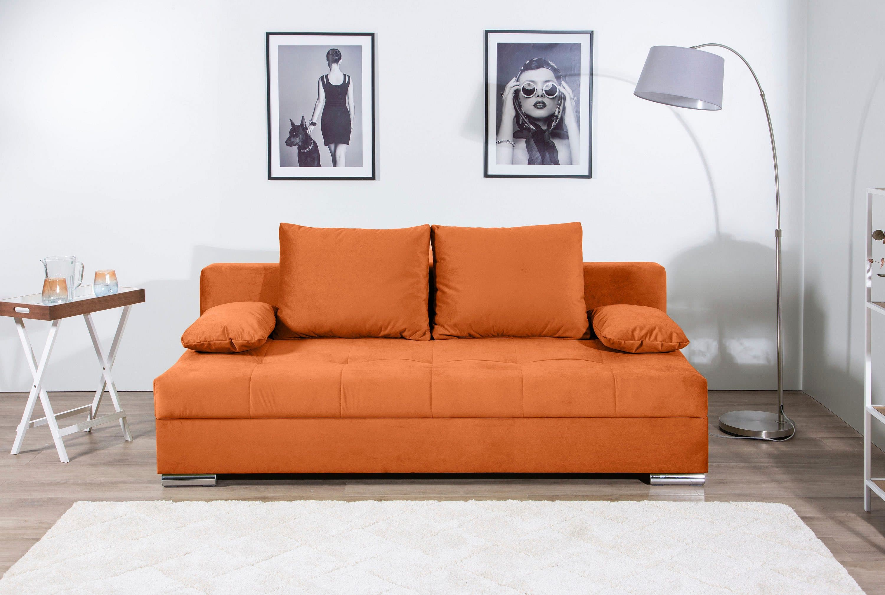 COLLECTION AB Schlafsofa Tania | Orange