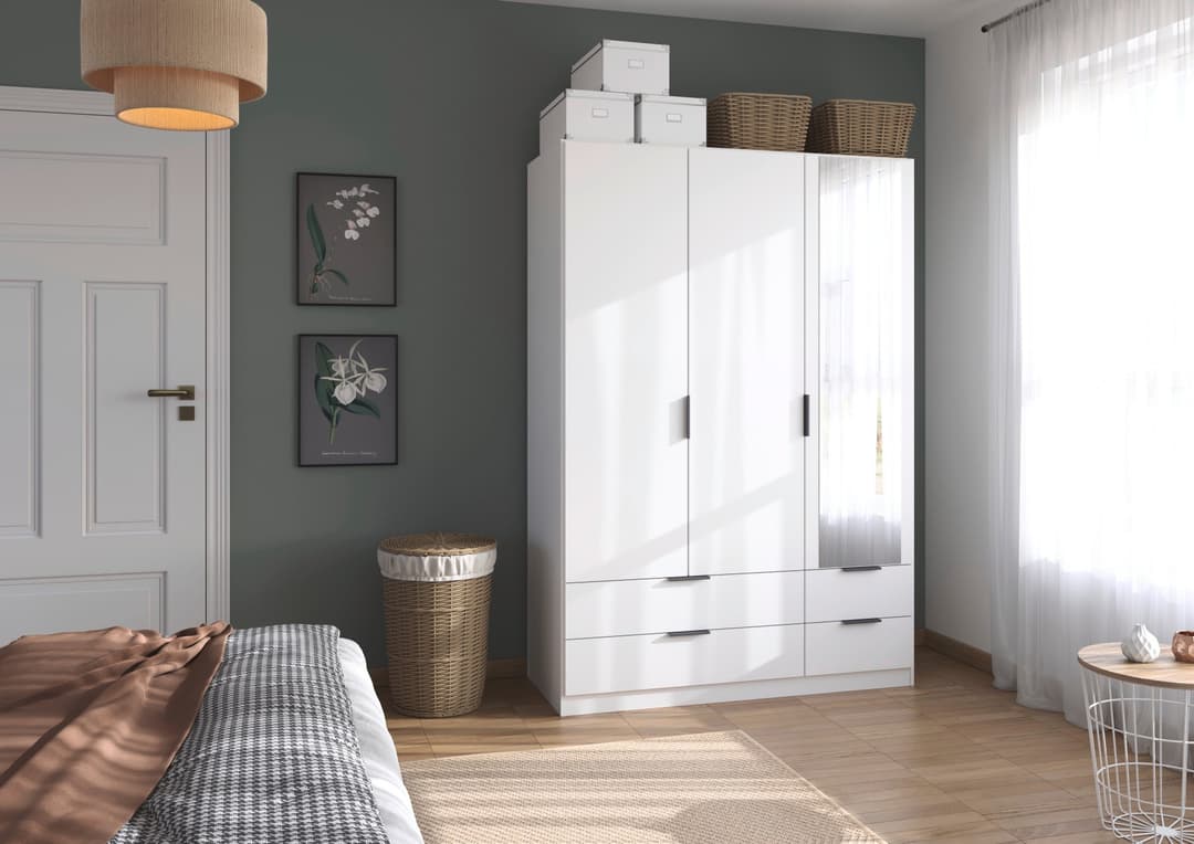 rauch Kleiderschrank LAGOA | Weiß