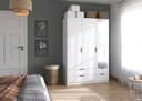 rauch Kleiderschrank LAGOA | Weiß 3