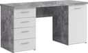 FORTE Schreibtisch Netta | Grau