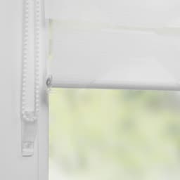 K-HOME Doppelrollo Trapez | Weiß