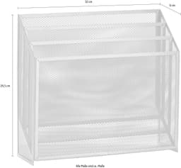 Zeller Present Zeitungsständer Mesh | Silber