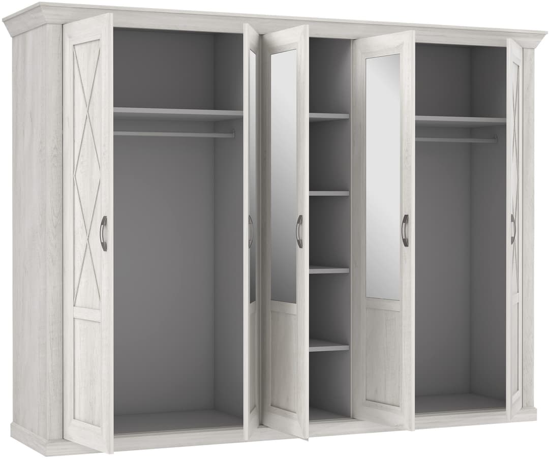 FORTE Kleiderschrank Kashmir | Holztöne