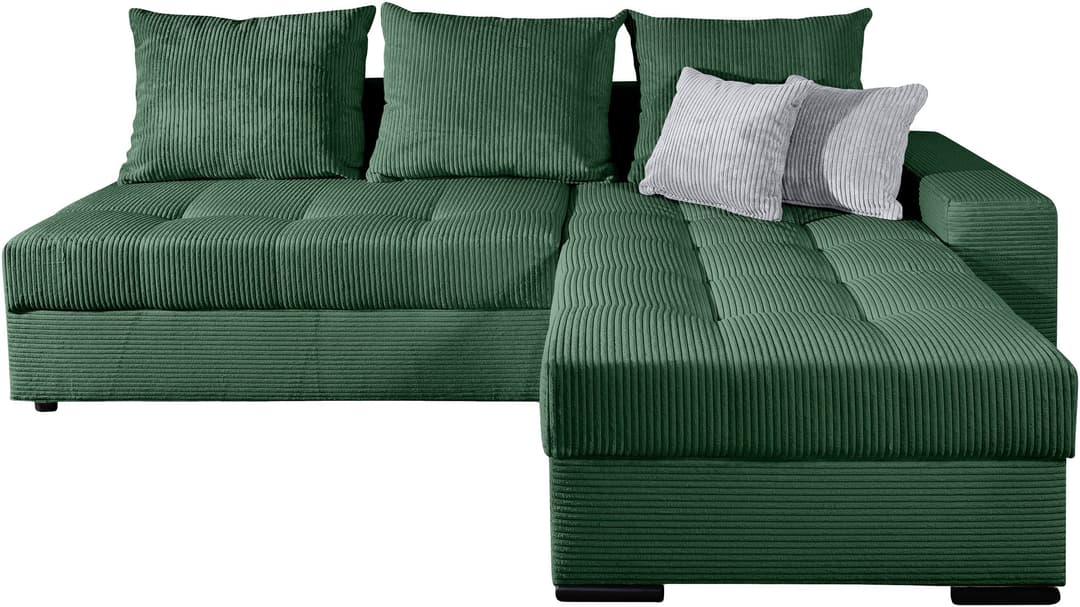 COLLECTION AB Ecksofa Josy L-Form | Grün