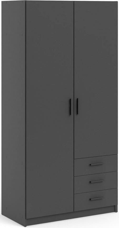 INOSIGN Kleiderschrank Sprint Drehtürenschrank | Schwarz