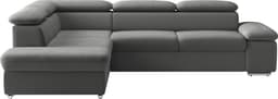 sit&more Ecksofa Valentine L-Form | Grau