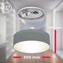 B.K.Licht LED Deckenleuchte | Grau 4