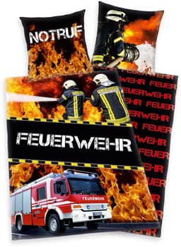 Herding Young Collection Kinderbettwäsche Feuerwehrmann Sam | Rot