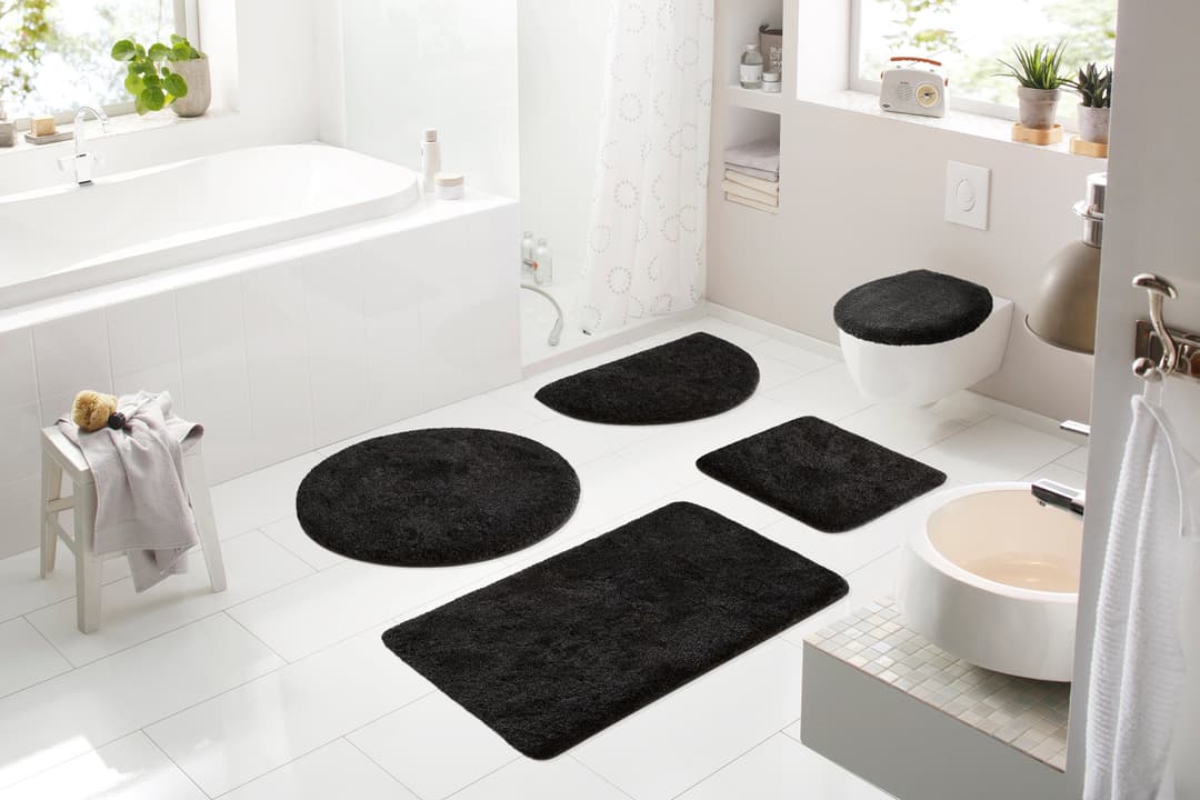 Grund Badematte Melos | Schwarz