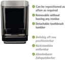 Wenko Zahnputzbecher Vacuum-Loc® Modell Quadro | Schwarz 5