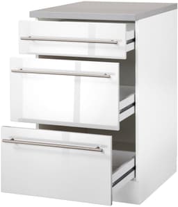wiho Küchen Unterschrank Chicago 50 cm | Weiß