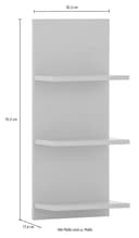 welltime Wandregal Palermo | Grau 3