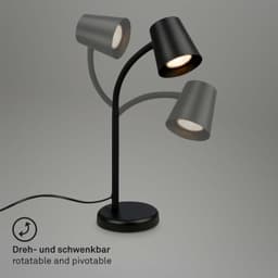 Briloner Leuchten Tischleuchte SKRIVA | Schwarz