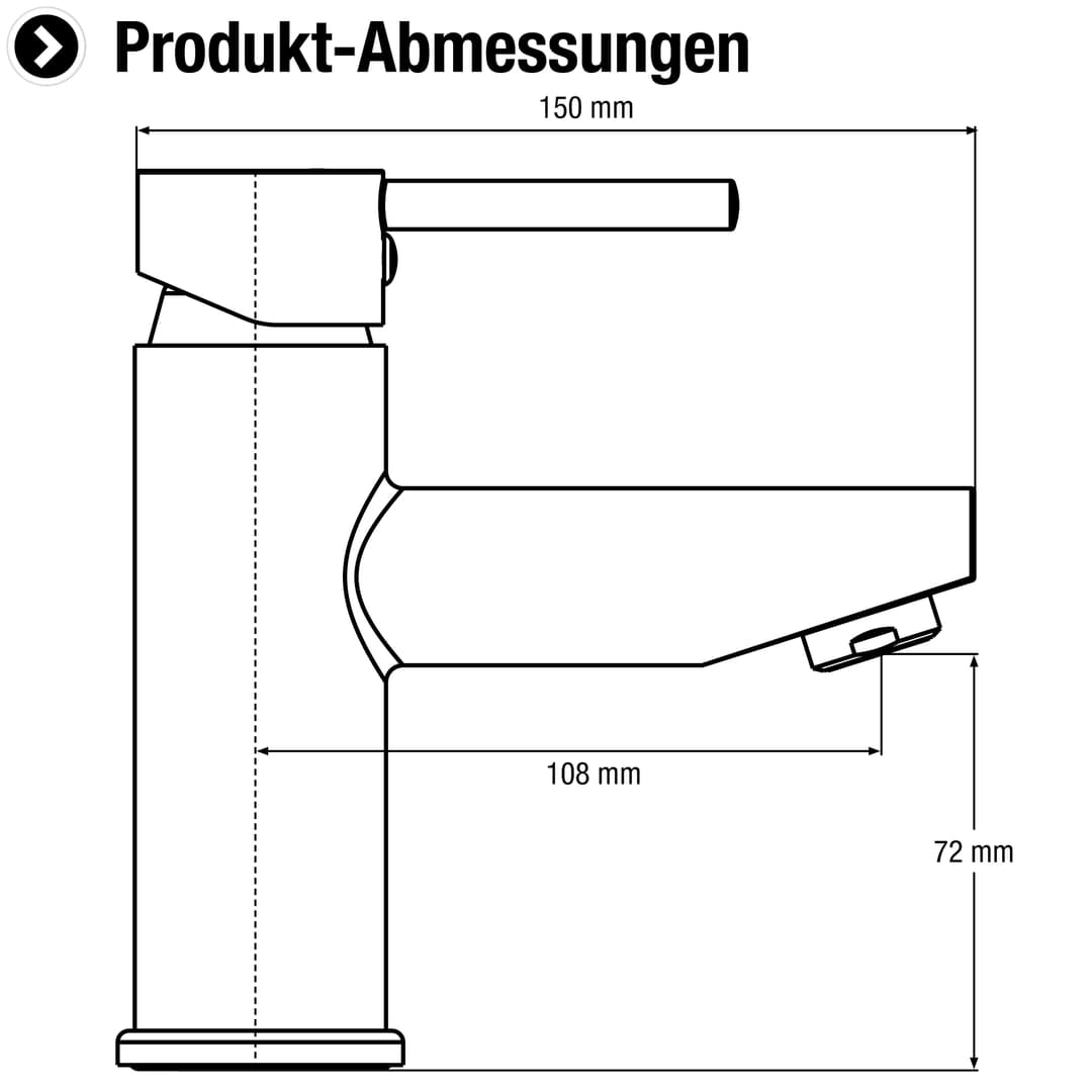 CORNAT Waschtischarmatur Calo HD | Silber