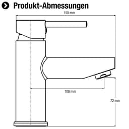 CORNAT Waschtischarmatur Calo HD | Silber
