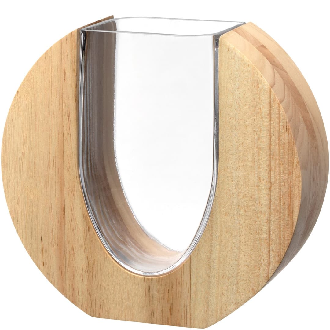 LEONARDO Dekovase Vase LEGNO | Holztöne