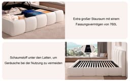 Home affaire Polsterbett MERLINDA | Beige