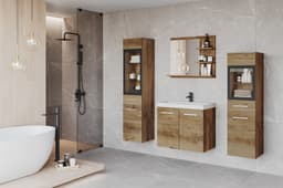 welltime Badmöbel-Set MADRIT | Holztöne
