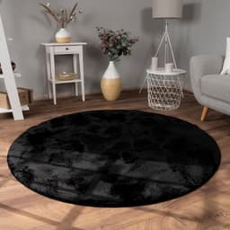 Paco Home Fellteppich Kunstfell Soft 380 | Schwarz
