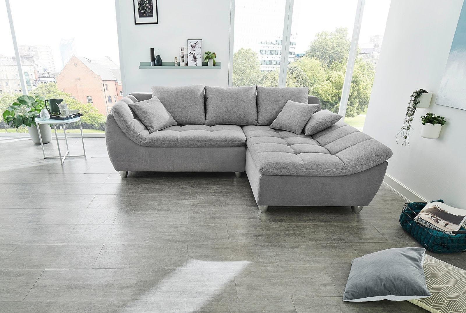 Jockenhöfer Gruppe Ecksofa Genua | Grau