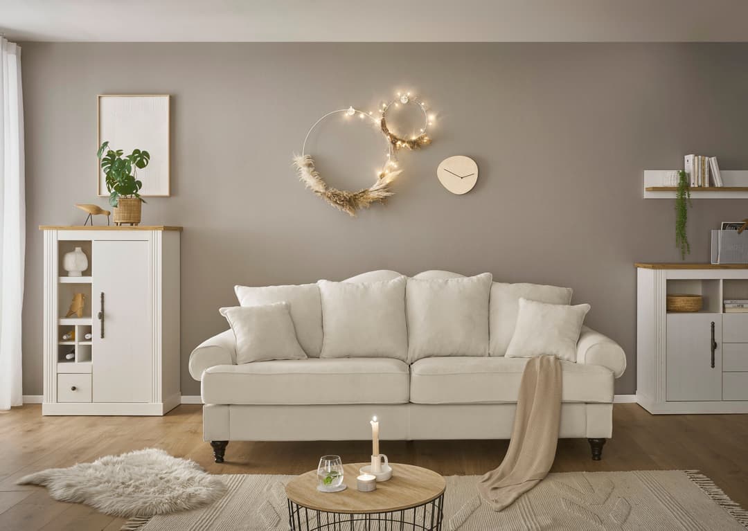 Home affaire WESTMINSTER 3,5-Sitzer Sofa | Beige